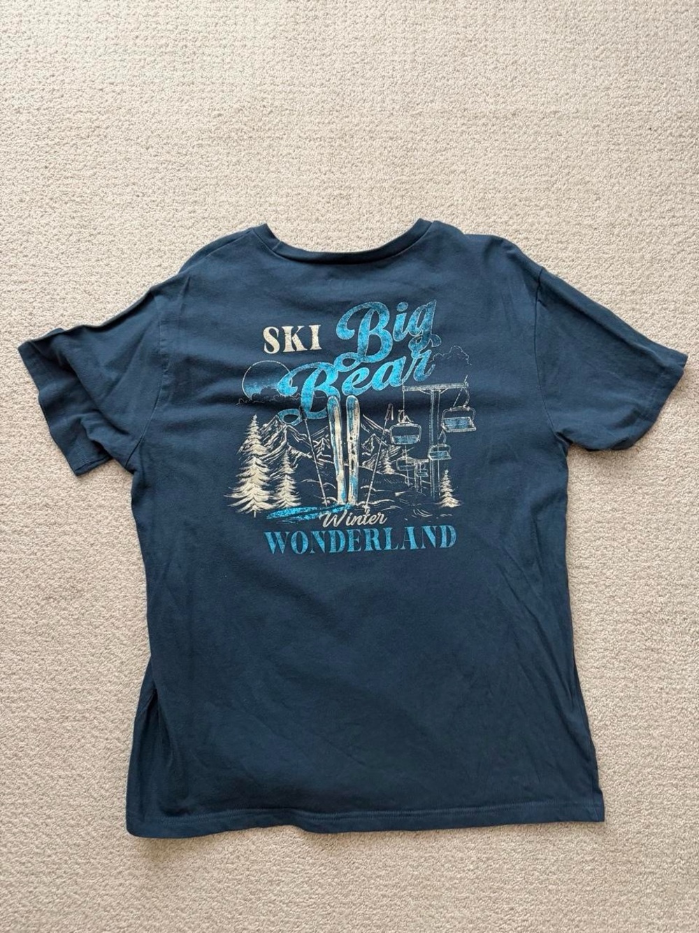 MAD Engine Navy Blue Ski Big Bear Graphic Tee